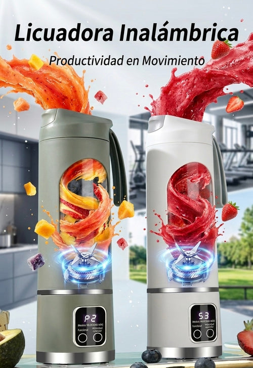 Licuadora / Procesador de Alimentos Portátil e Inalámbrico de Alta Potencia